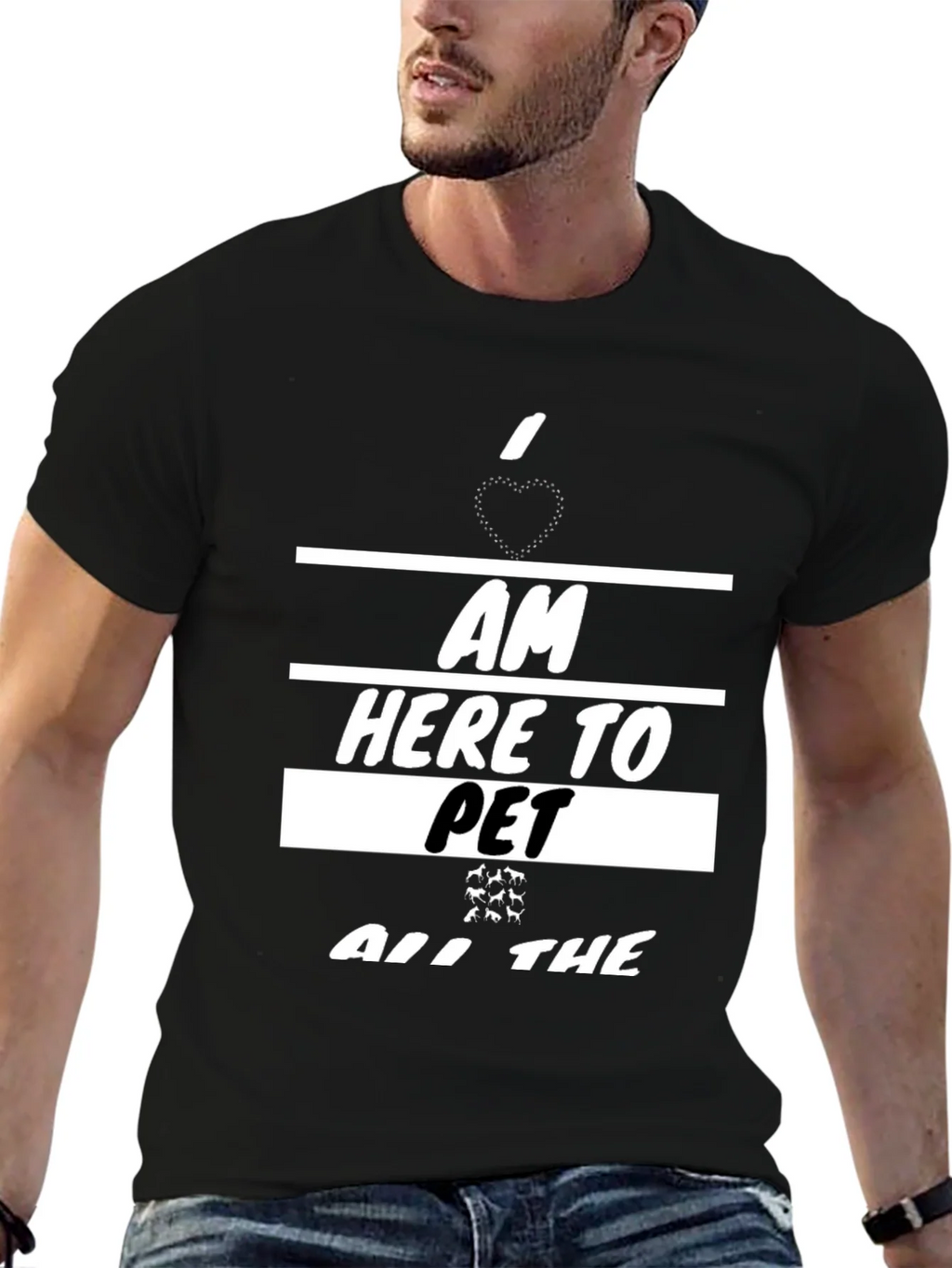 I am Here To Pet All The Animals T-Shirt product image 5