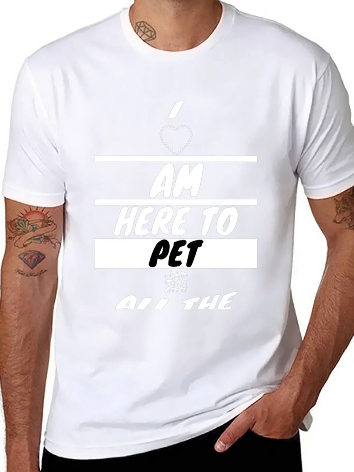 I am Here To Pet All The Animals T-Shirt product image 6