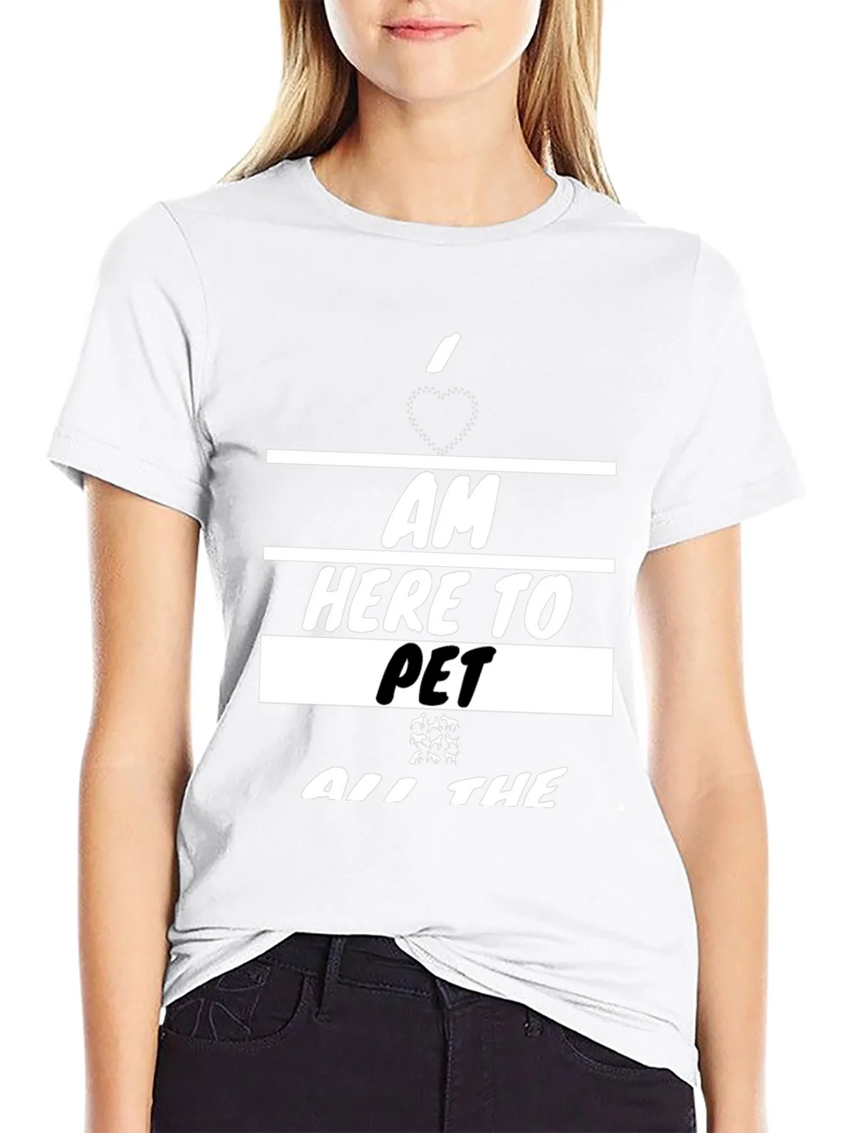 I am Here To Pet All The Animals T-Shirt product image 7