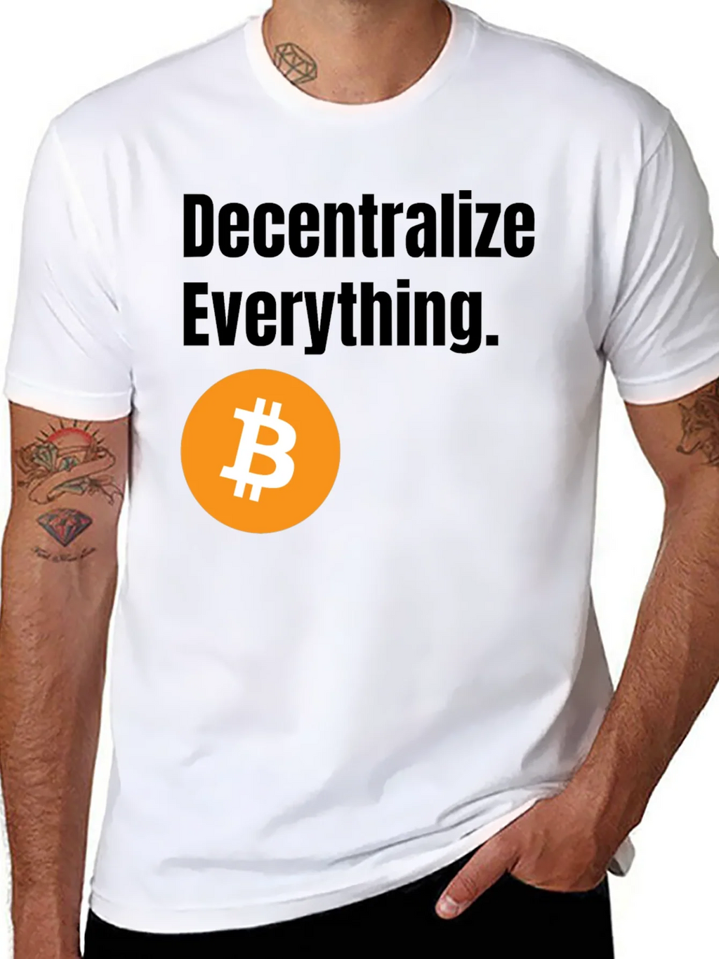 Decentralize Everything Bitcoin Graphic Tee product image 7