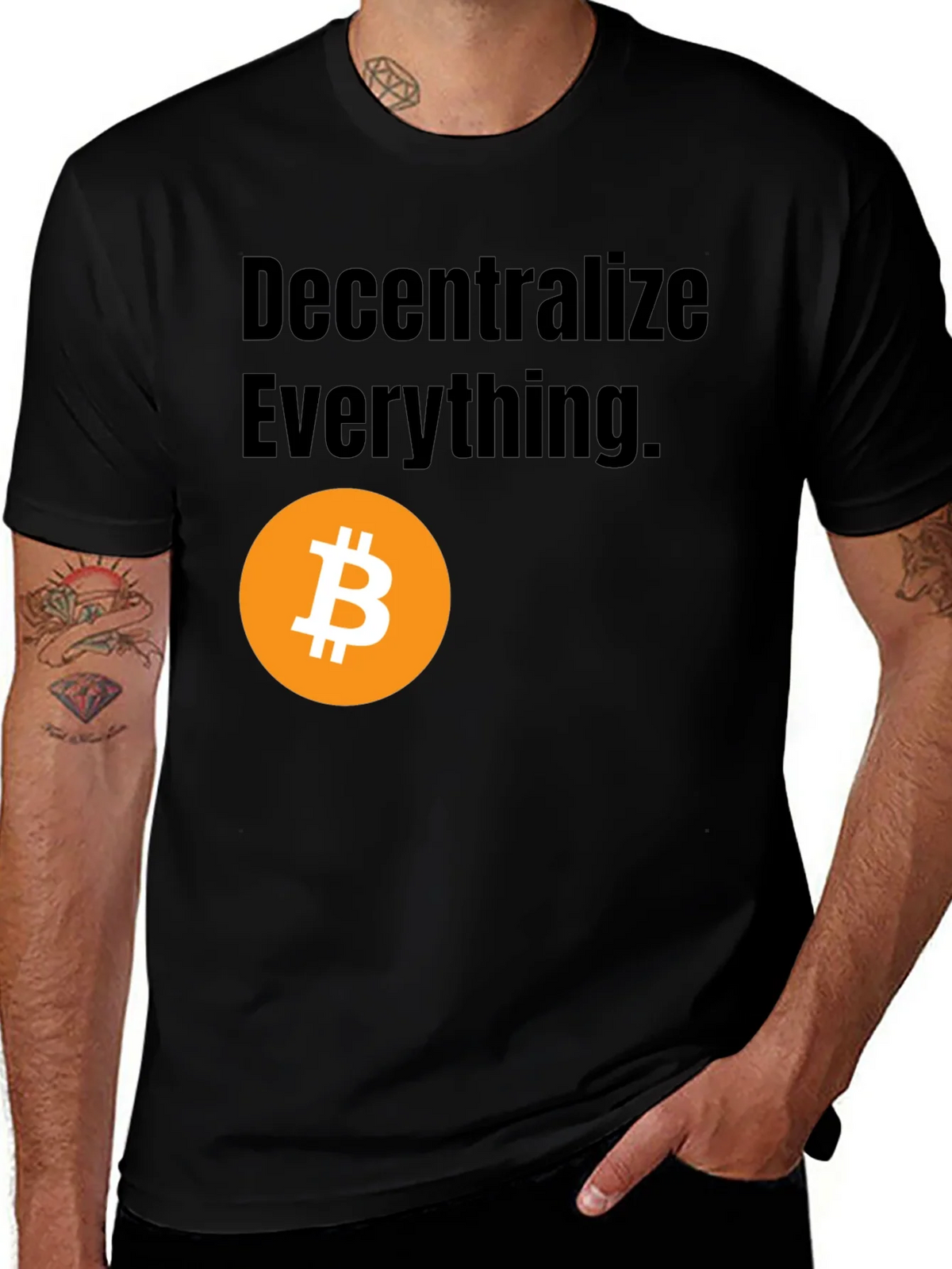 Decentralize Everything Bitcoin Graphic Tee product image 1