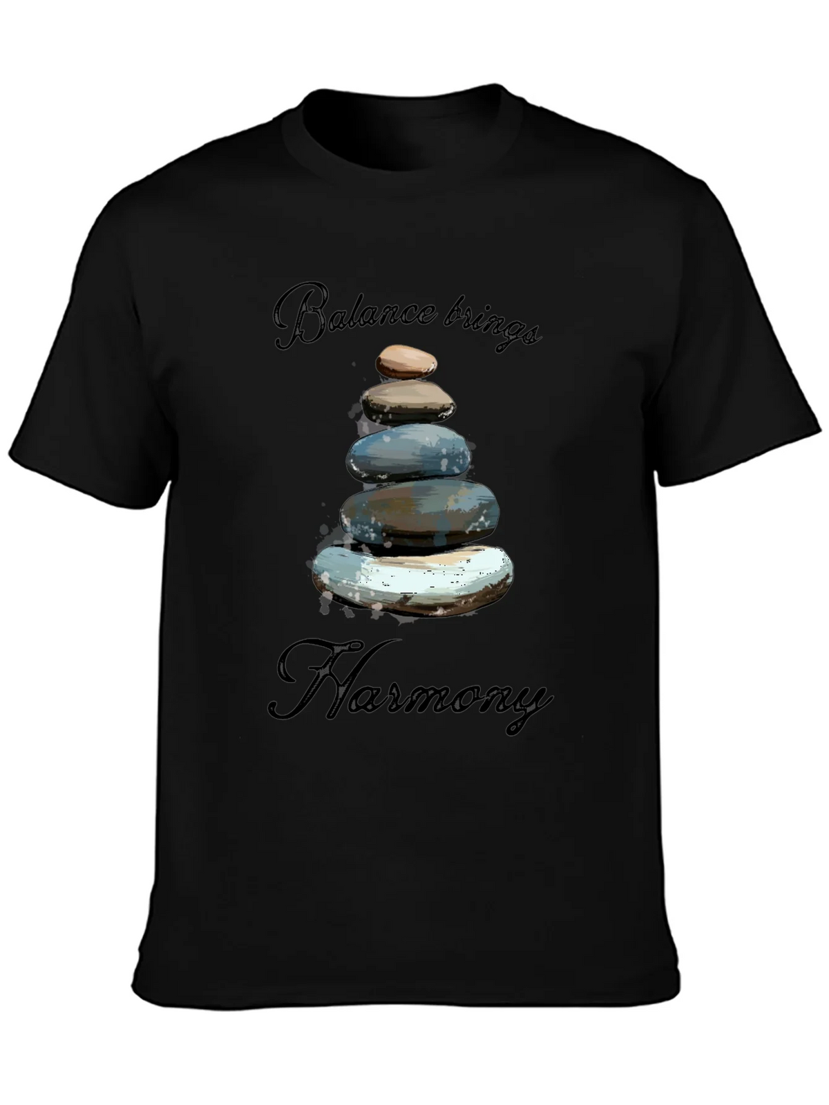 Zen Balance Stone Graphic Tee - Relaxed Fit product image 3