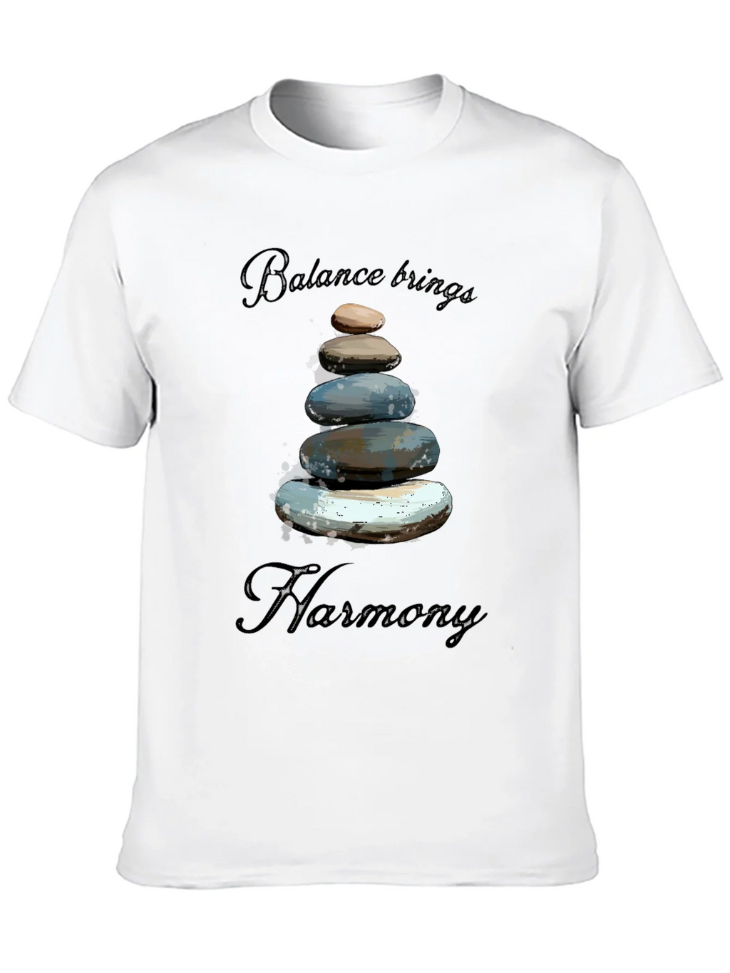 Zen Balance Stone Graphic Tee - Relaxed Fit product image 9
