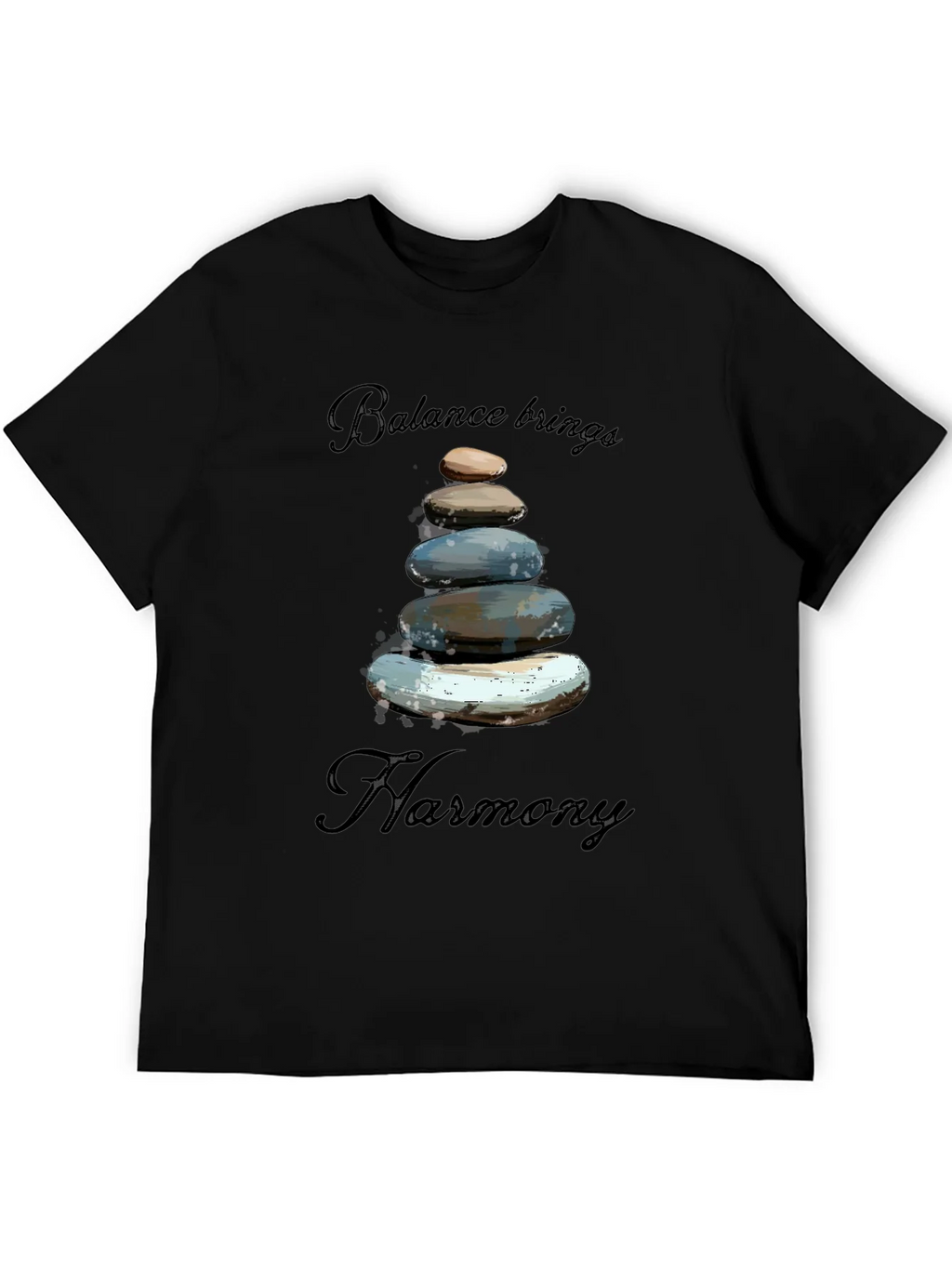 Zen Balance Stone Graphic Tee - Relaxed Fit product image 5