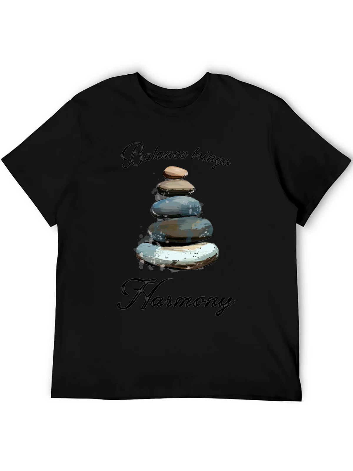Zen Balance Stone Graphic Tee - Relaxed Fit product image 5