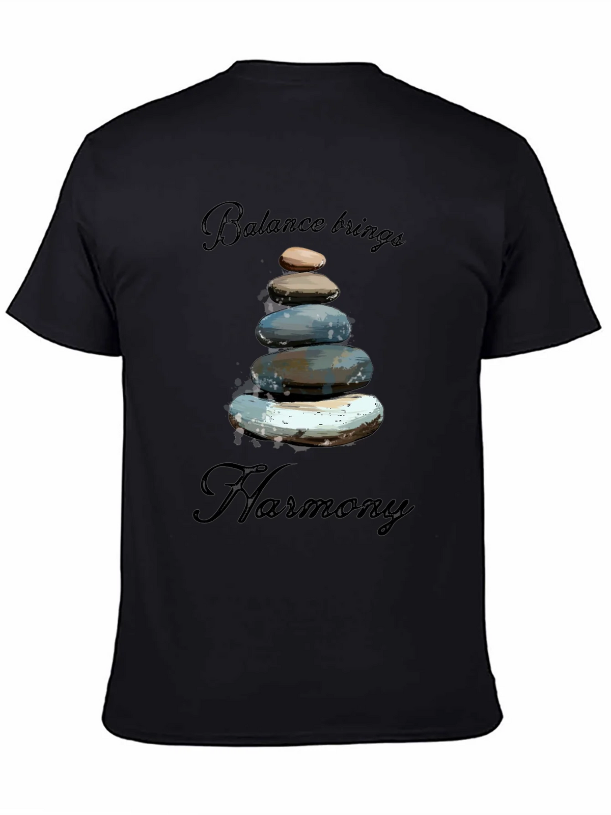 Zen Balance Stone Graphic Tee - Relaxed Fit product image 4