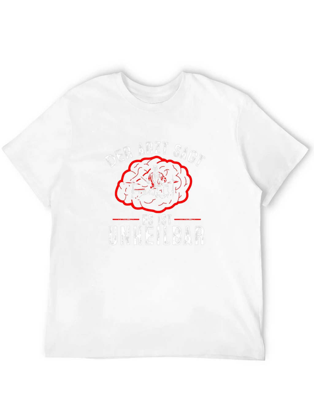 Der Arzt Sagt Drummer T-Shirt - Black Cotton product image 11
