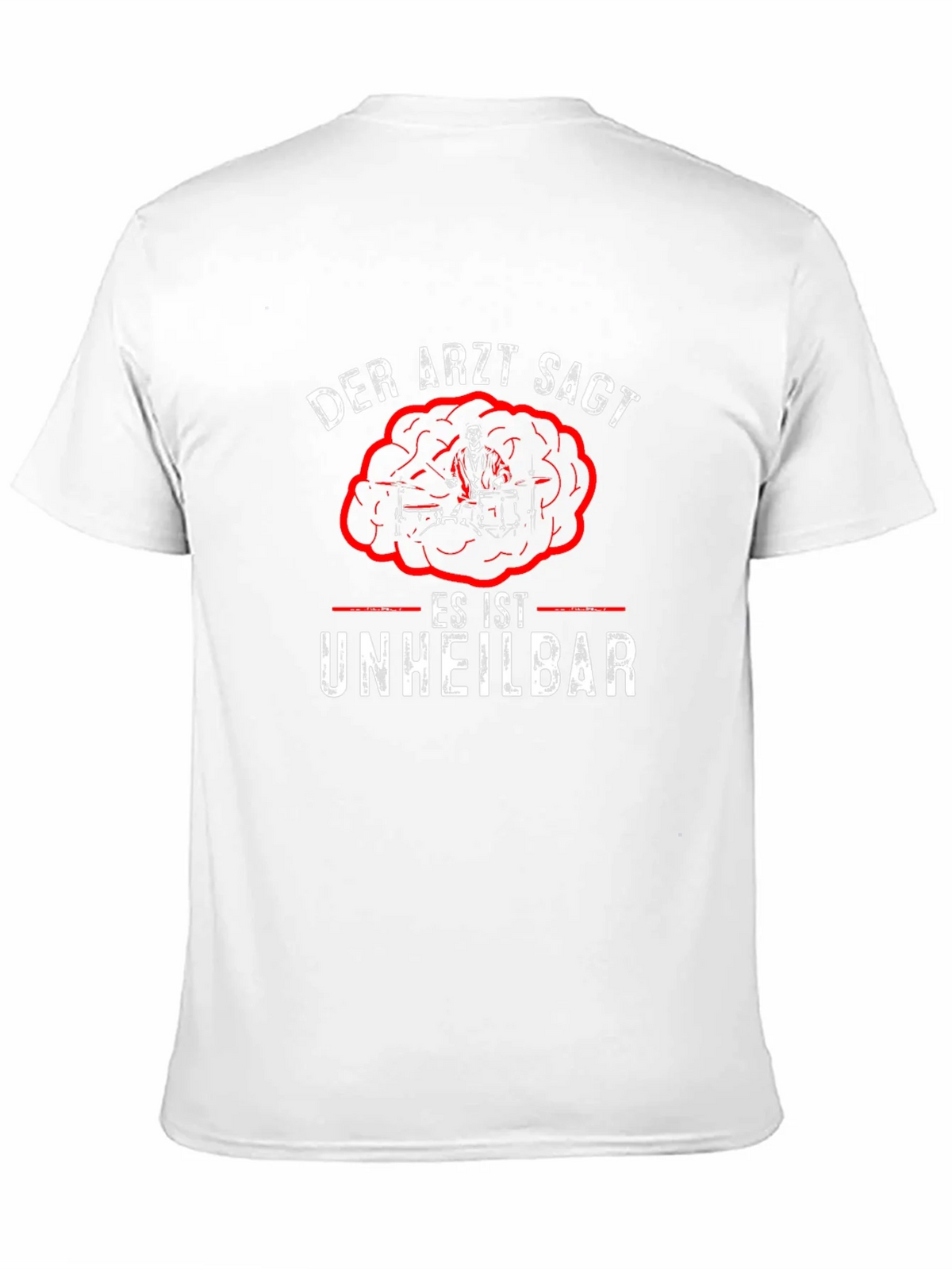 Der Arzt Sagt Drummer T-Shirt - Black Cotton product image 10