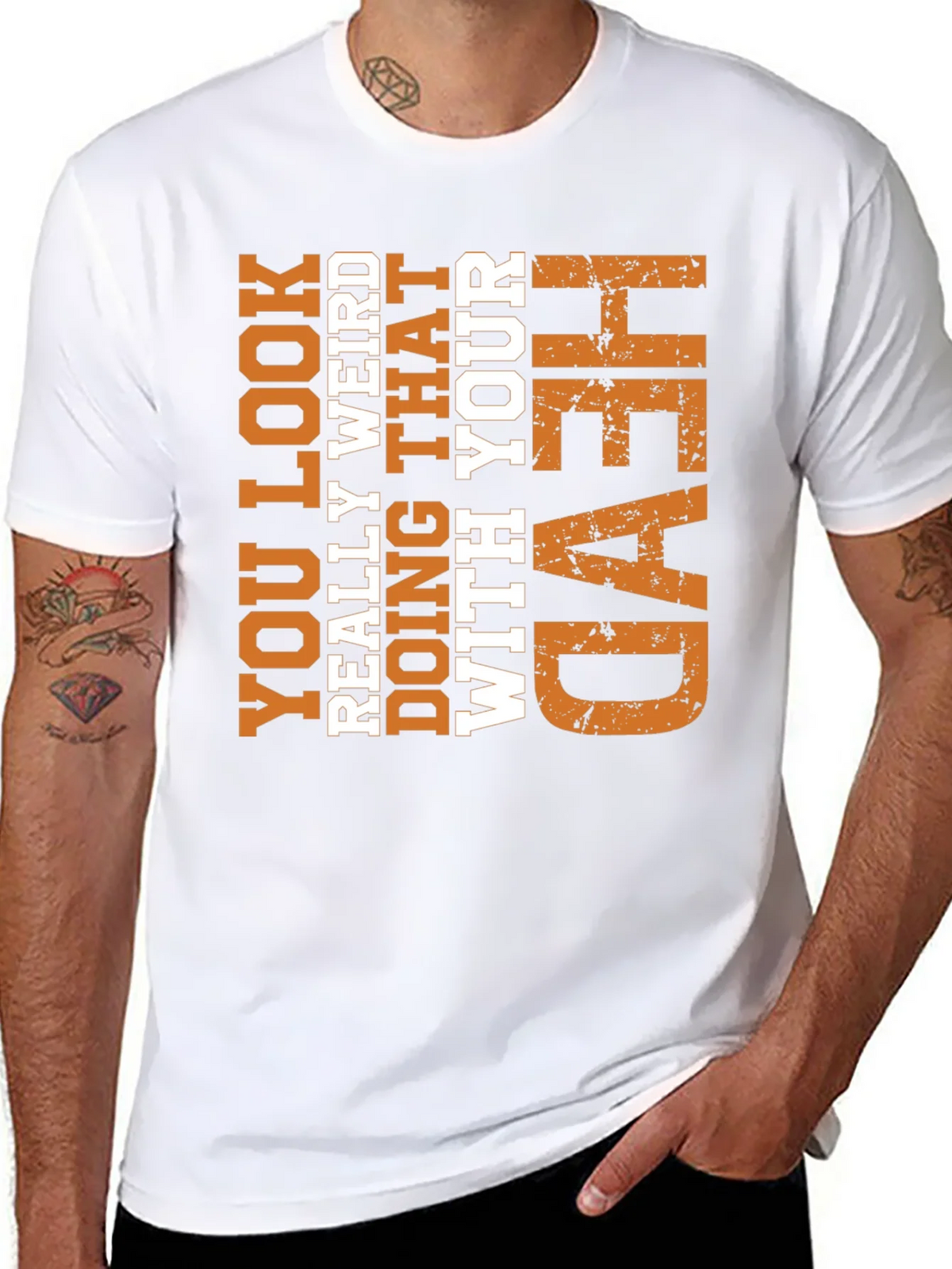 Funny Weird Head Graphic Tee - Novelty T-Shirt product image 7