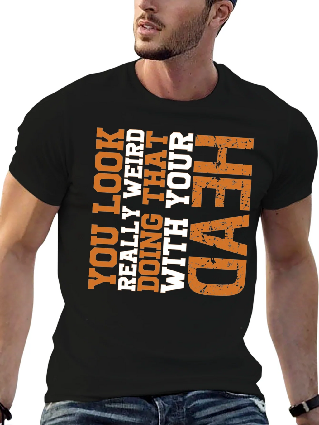 Funny Weird Head Graphic Tee - Novelty T-Shirt product image 6