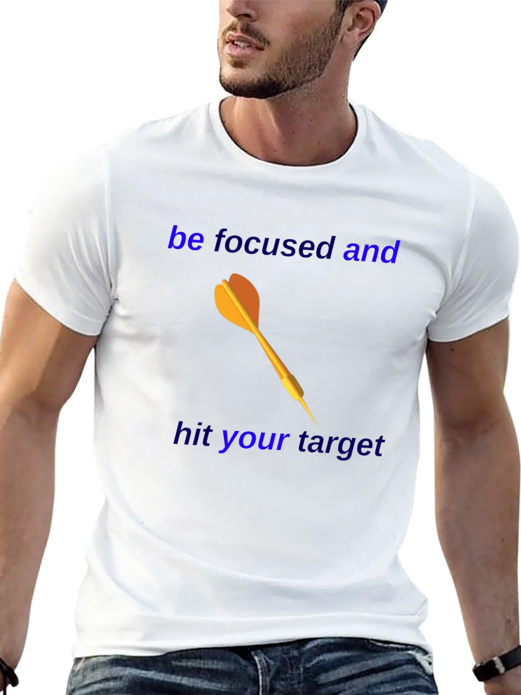 Motivational Dart T-Shirt - Focus and Achieve! product image 8