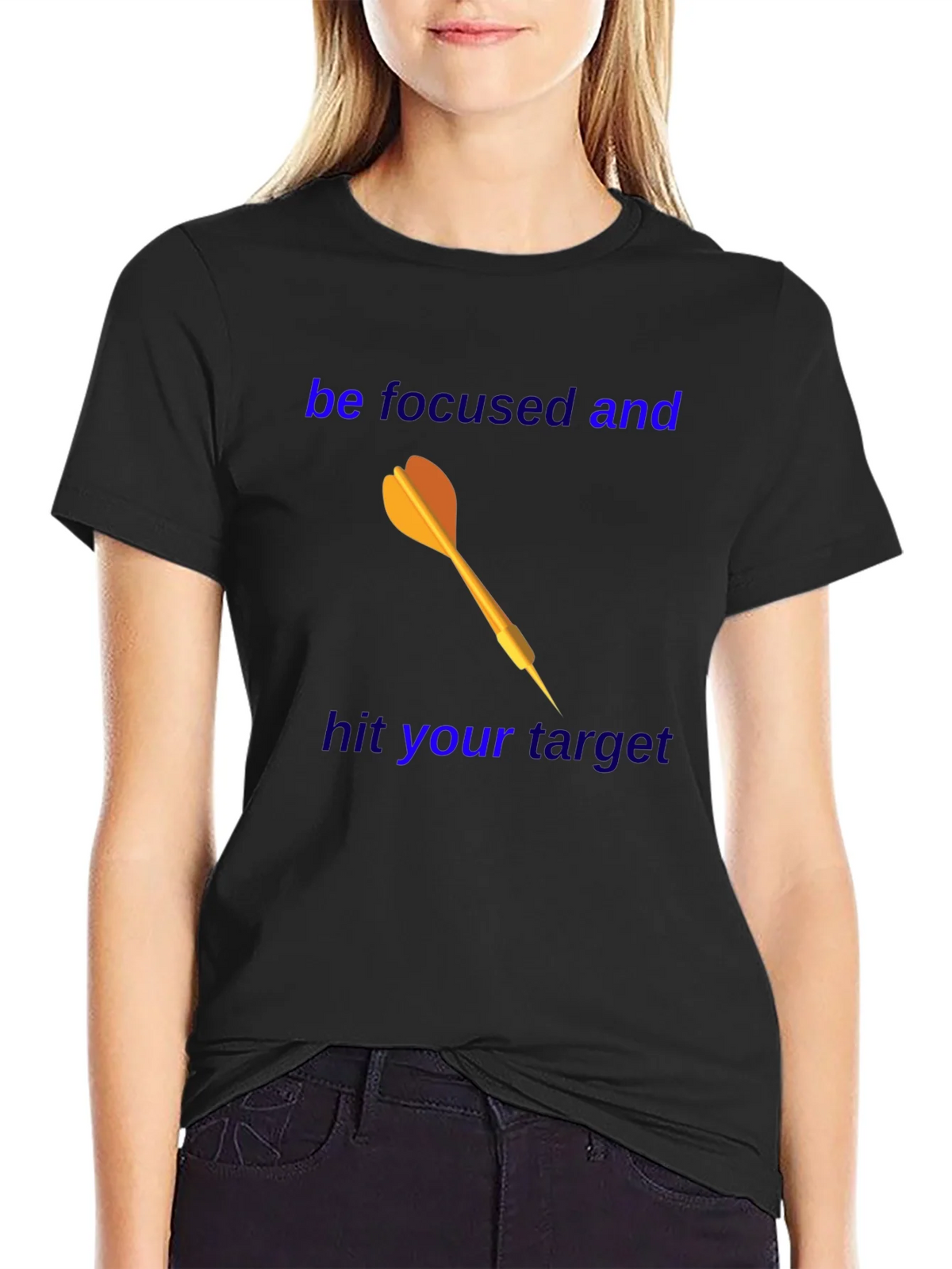 Motivational Dart T-Shirt - Focus and Achieve! product image 2