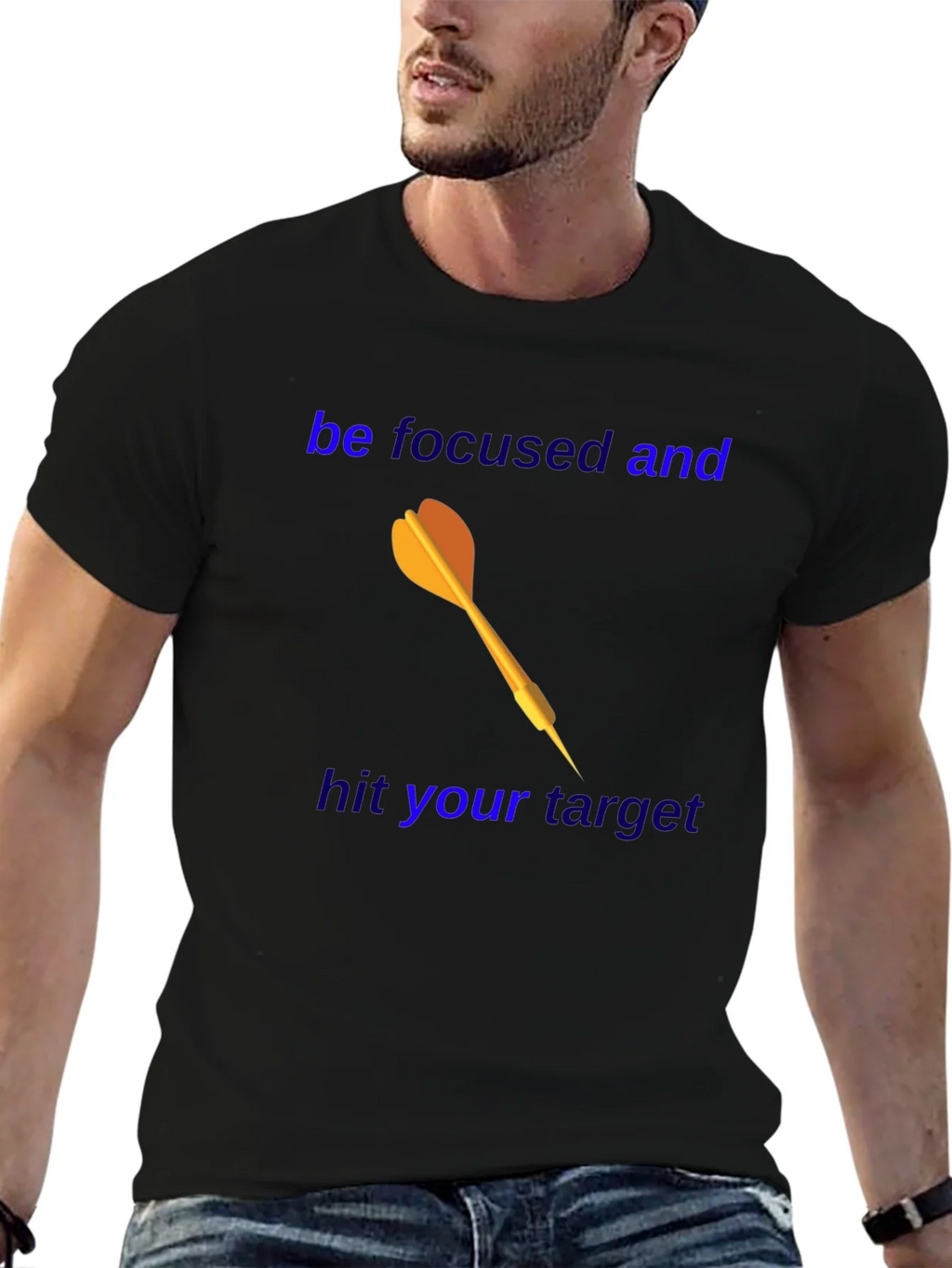 Motivational Dart T-Shirt - Focus and Achieve! product image 5
