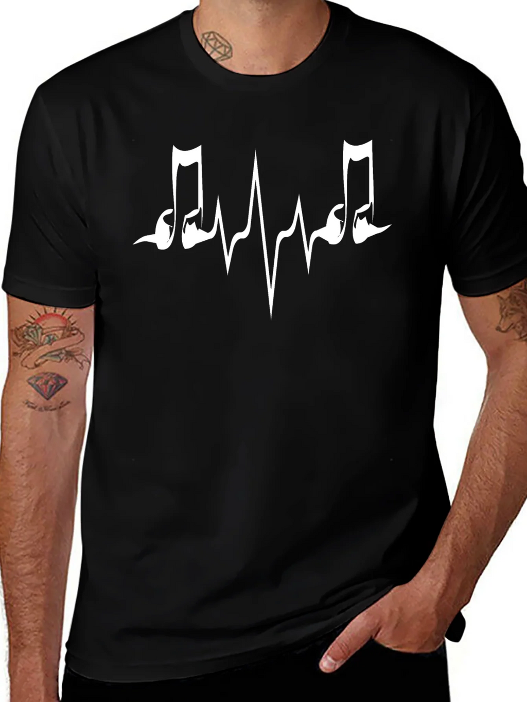 Music Lovers Heartbeat T-Shirt product image 1