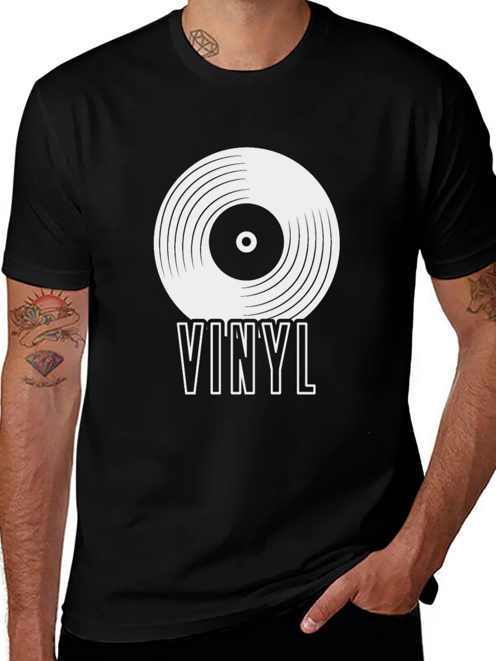 Vinyl Record Graphic T-Shirt - Music Lover Tee product image 1
