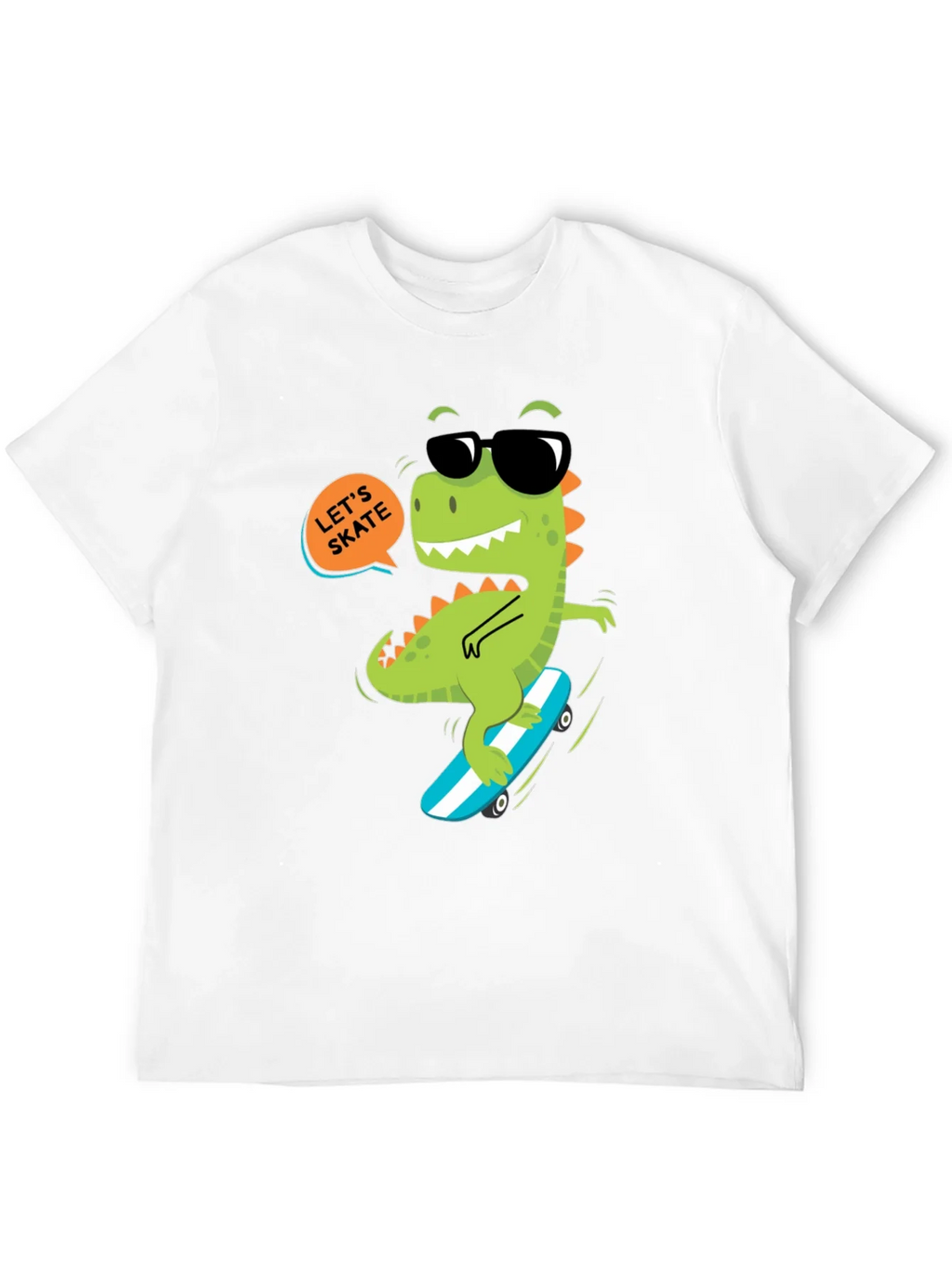 Dino Skateboard T-Shirt - Lets Skate product image 11