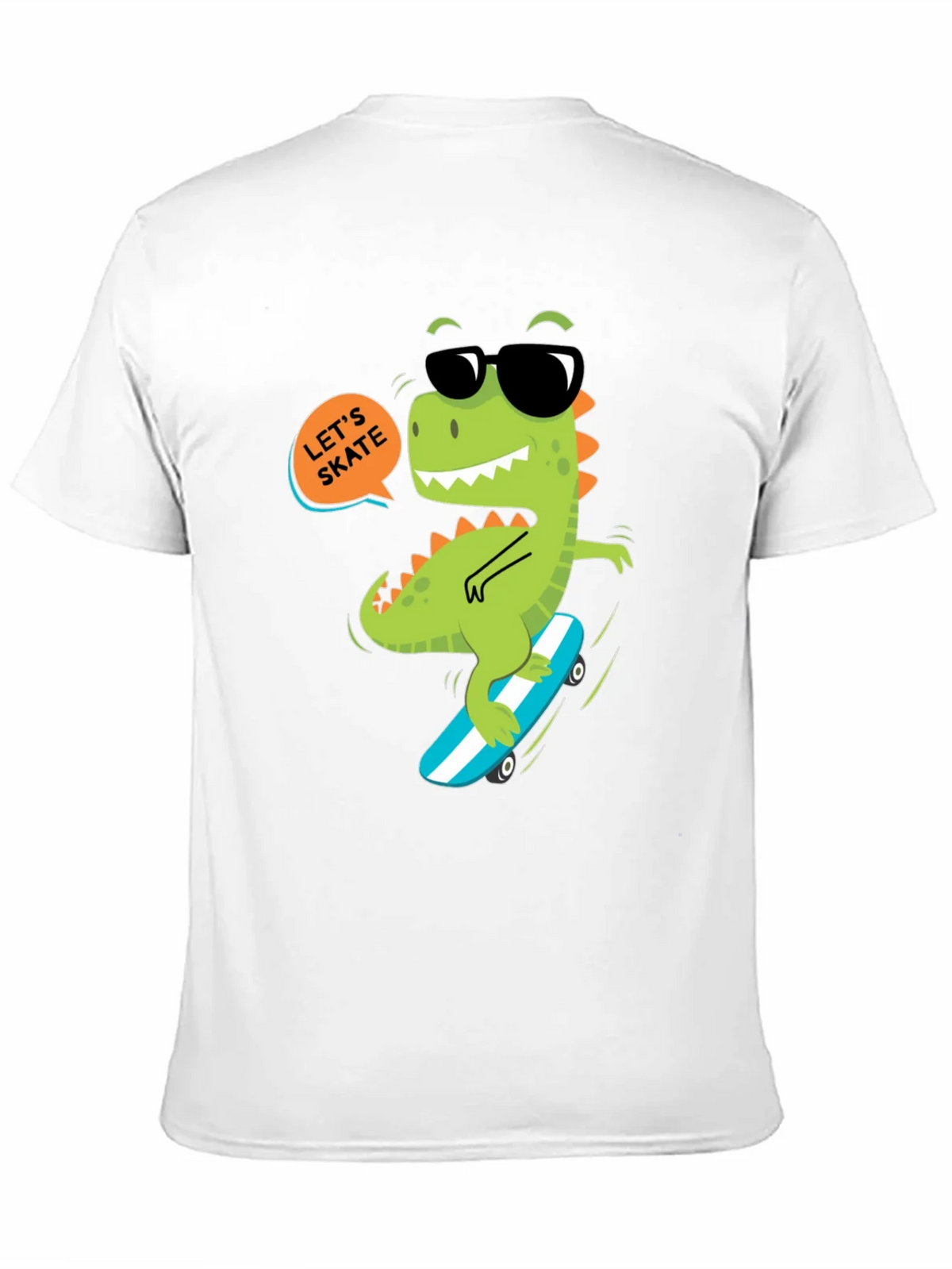 Dino Skateboard T-Shirt - Lets Skate product image 10