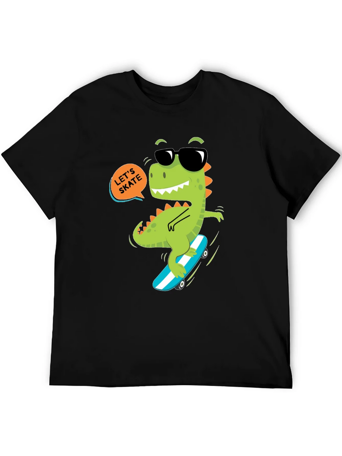 Dino Skateboard T-Shirt - Lets Skate product image 5