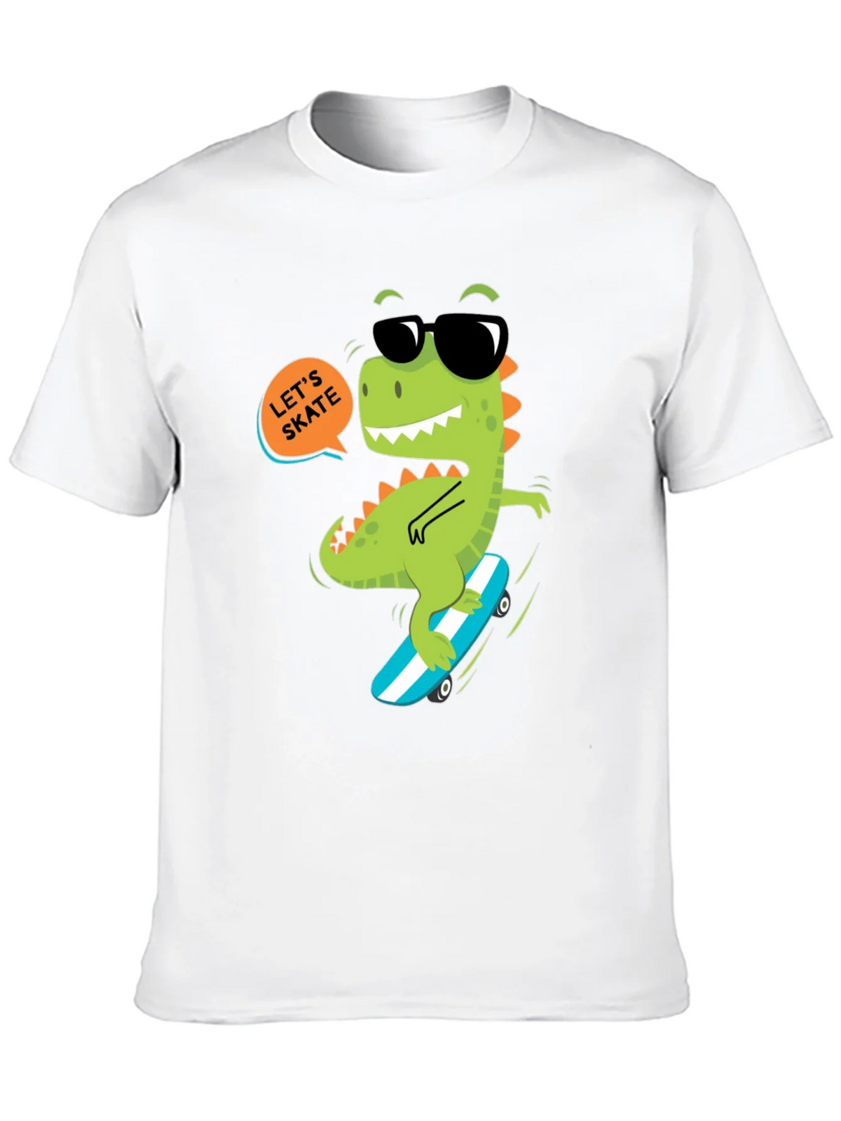 Dino Skateboard T-Shirt - Lets Skate product image 9
