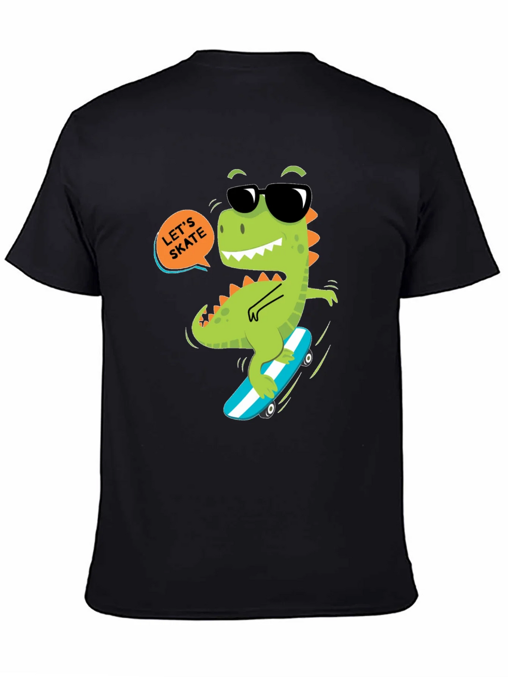 Dino Skateboard T-Shirt - Lets Skate product image 4