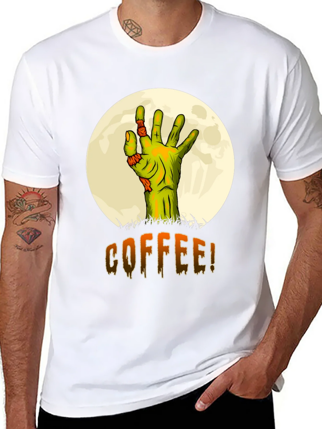 Zombie Coffee Graphic T-Shirt product image 2