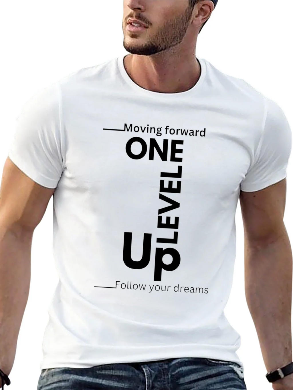 One Level Up Graphic Tee - Black Casual T-Shirt product image 11