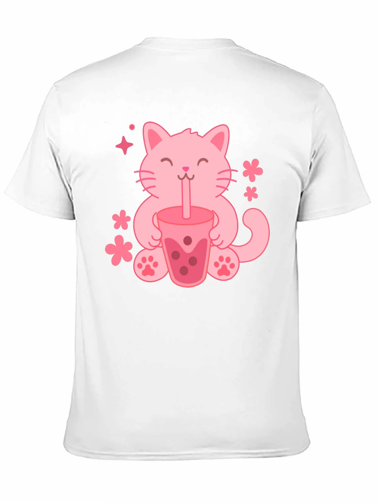Cute Cat Boba Tea Graphic Tee - Trendy Unisex Shirt product image 10