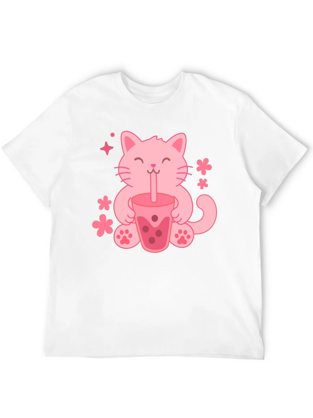 Cute Cat Boba Tea Graphic Tee - Trendy Unisex Shirt product image 11