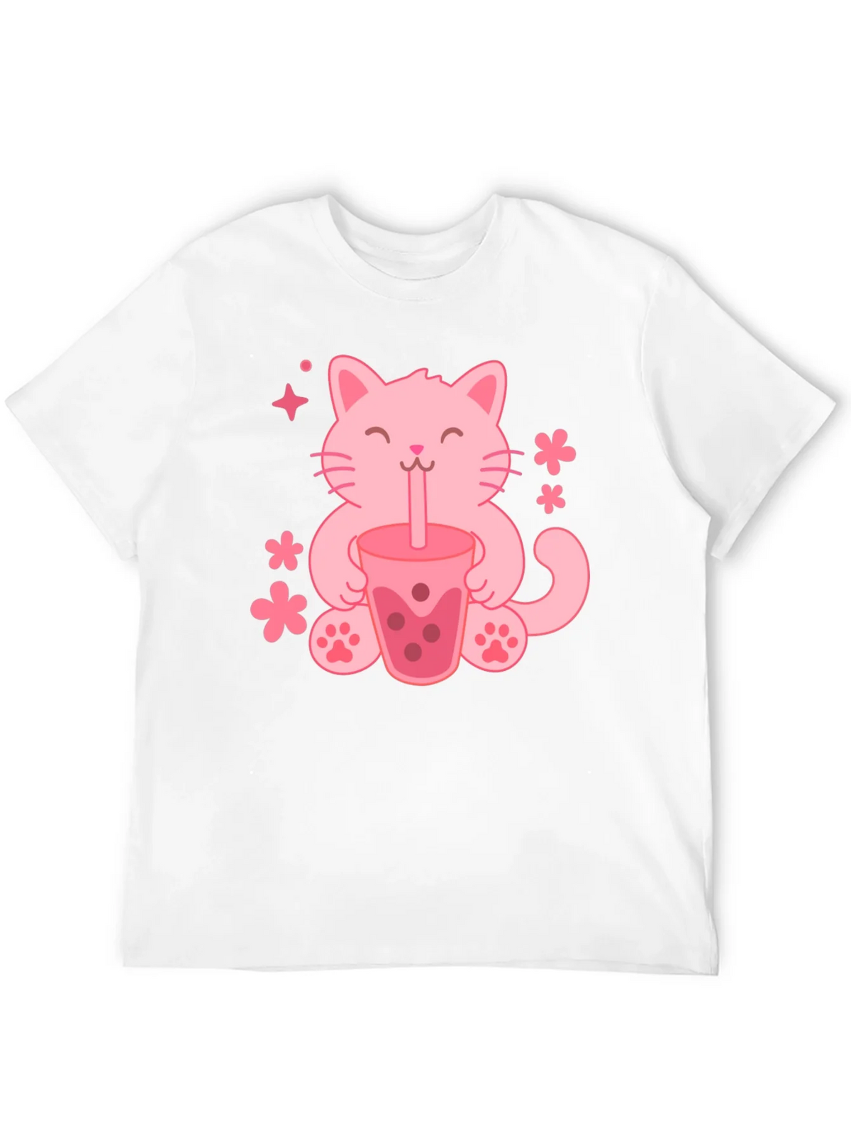 Cute Cat Boba Tea Graphic Tee - Trendy Unisex Shirt product image 11