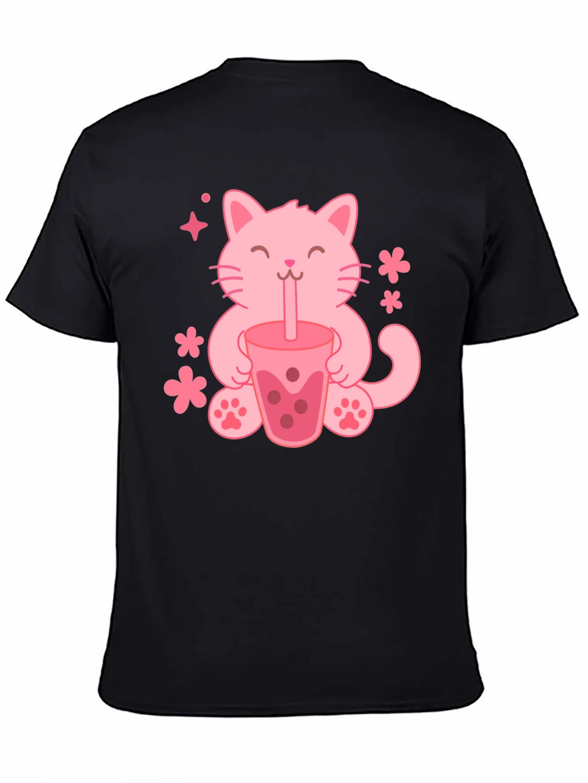 Cute Cat Boba Tea Graphic Tee - Trendy Unisex Shirt product image 4