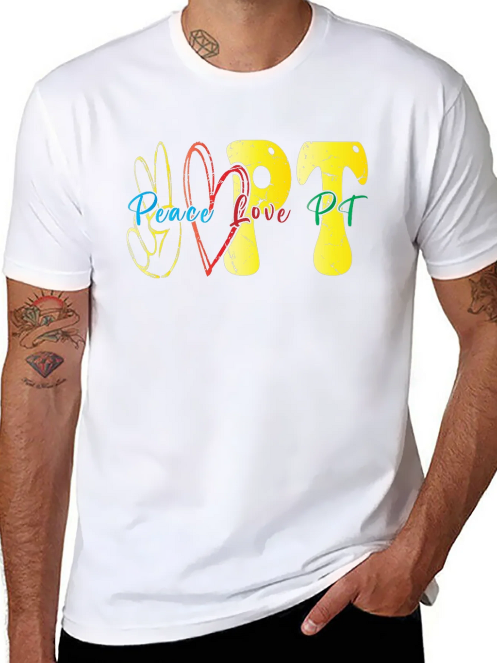 Peace Love PT T-Shirt - Therapy Tee product image 7