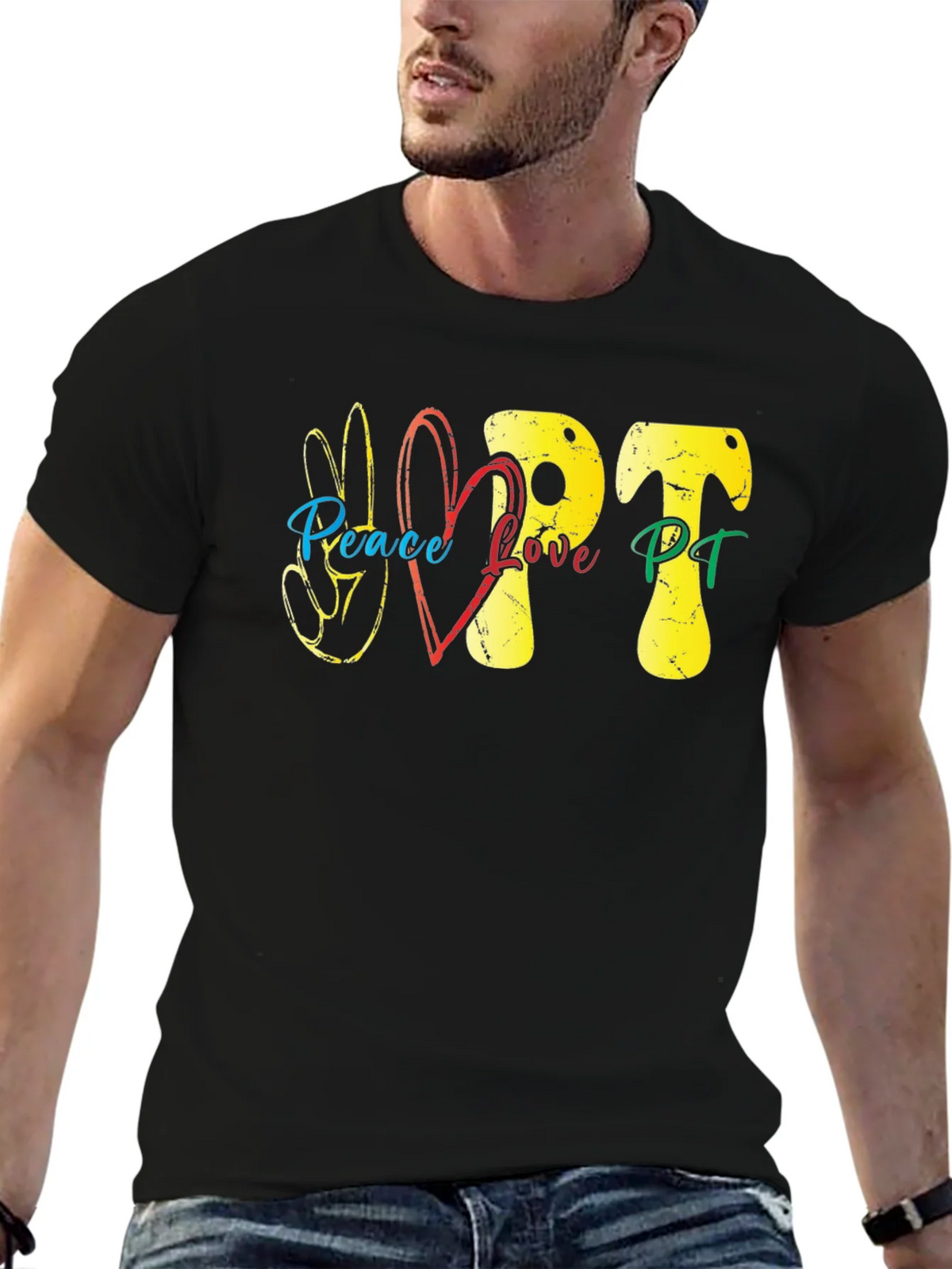 Peace Love PT T-Shirt - Therapy Tee product image 6