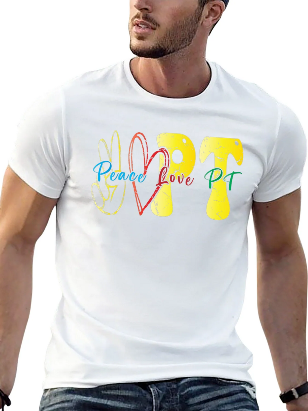 Peace Love PT T-Shirt - Therapy Tee product image 11