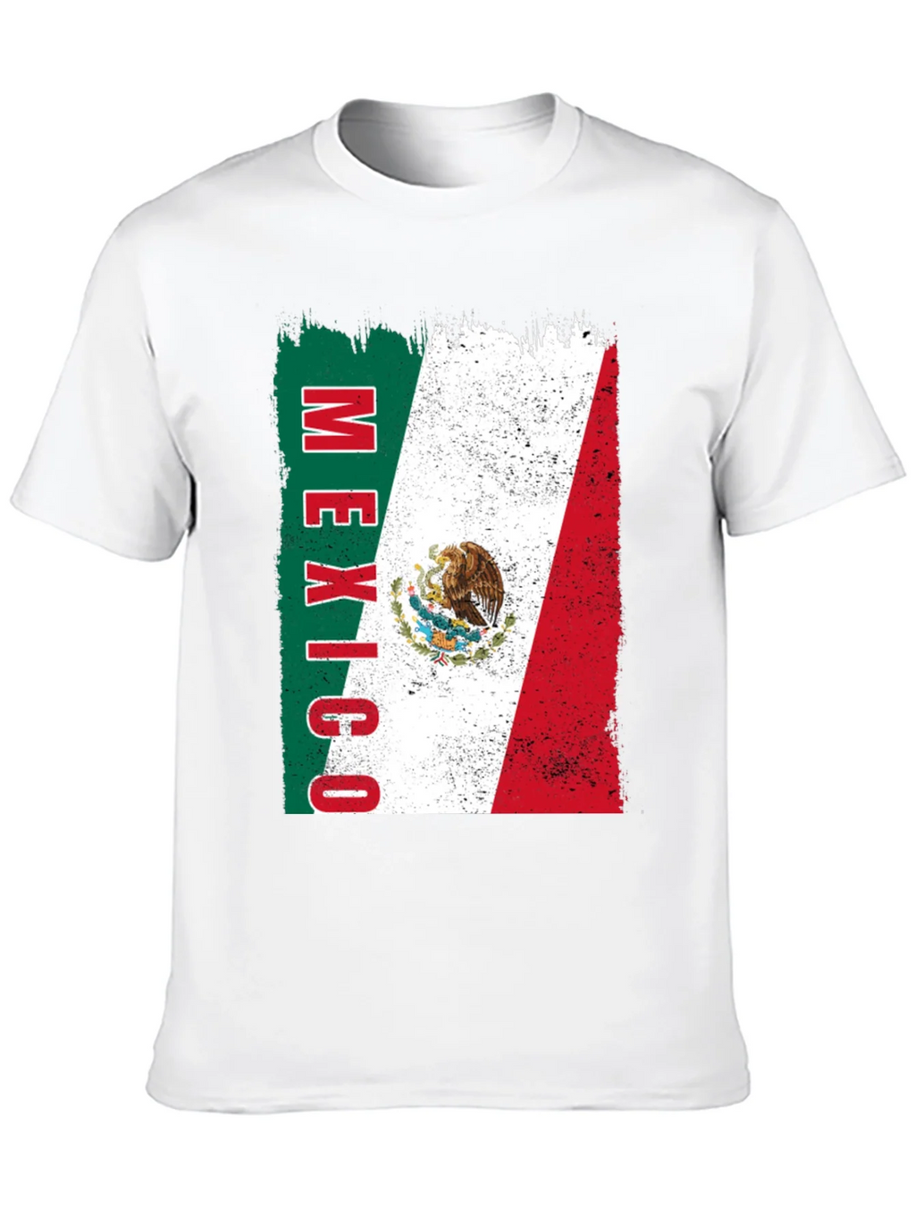 Mexico Flag Graphic Tee - Black Cotton T-Shirt product image 9