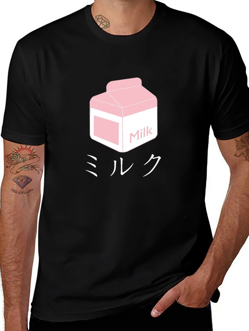 Milk Carton Graphic Tee - Kawaii Style product image 1