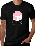 Milk Carton Graphic Tee - Kawaii Style product image 1