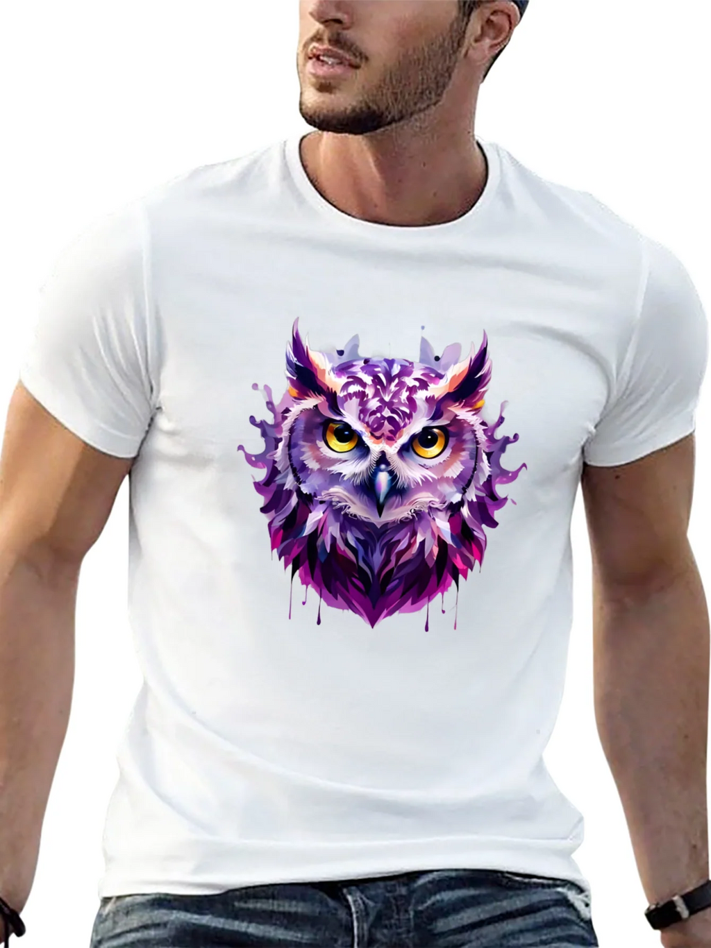 Artistic Owl Graphic Tee - Unique Design product image 12