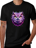 Artistic Owl Graphic Tee - Unique Design product image 1