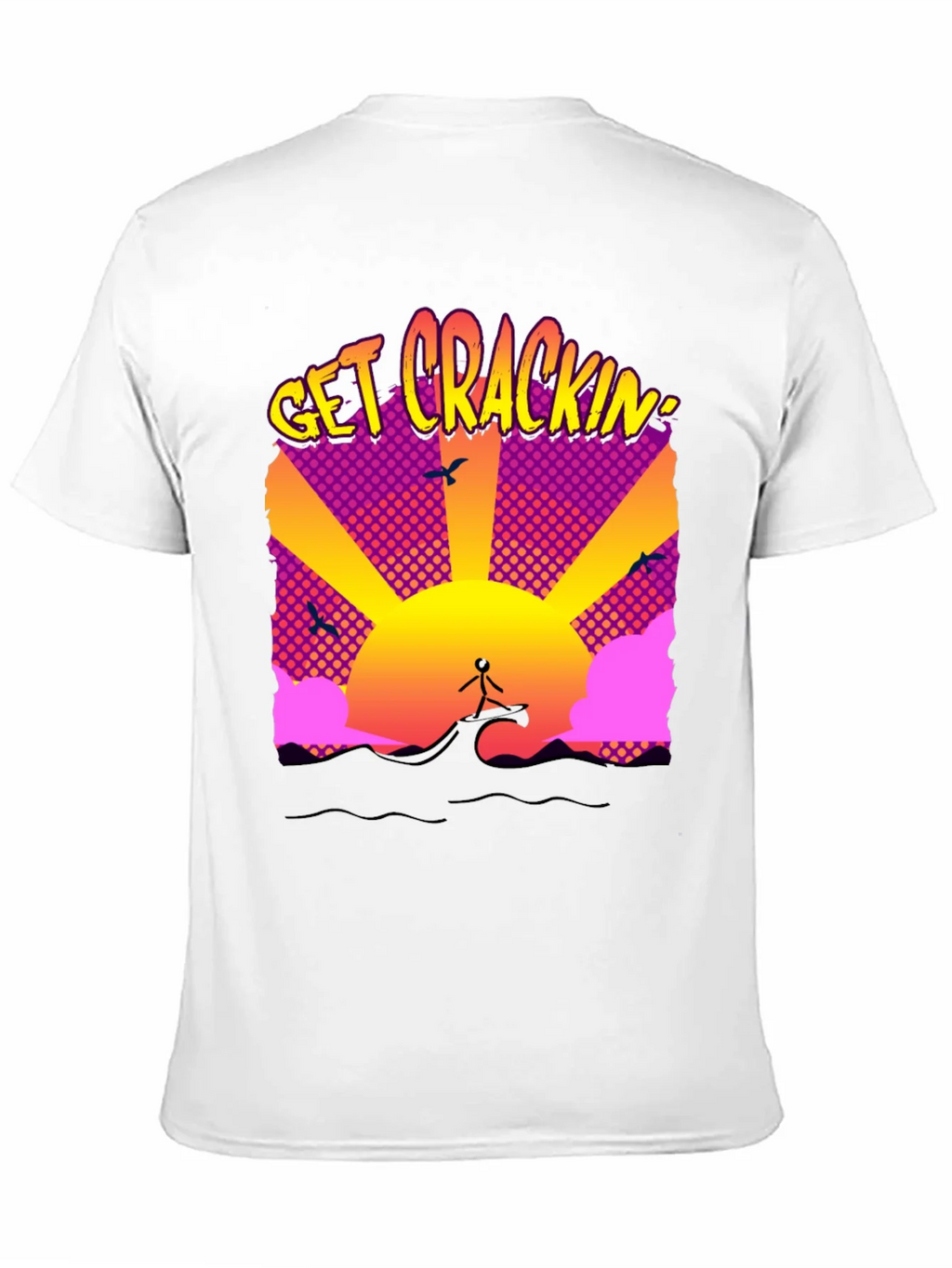 Get Crackin Graphic T-Shirt - Surfing Sunrise product image 9