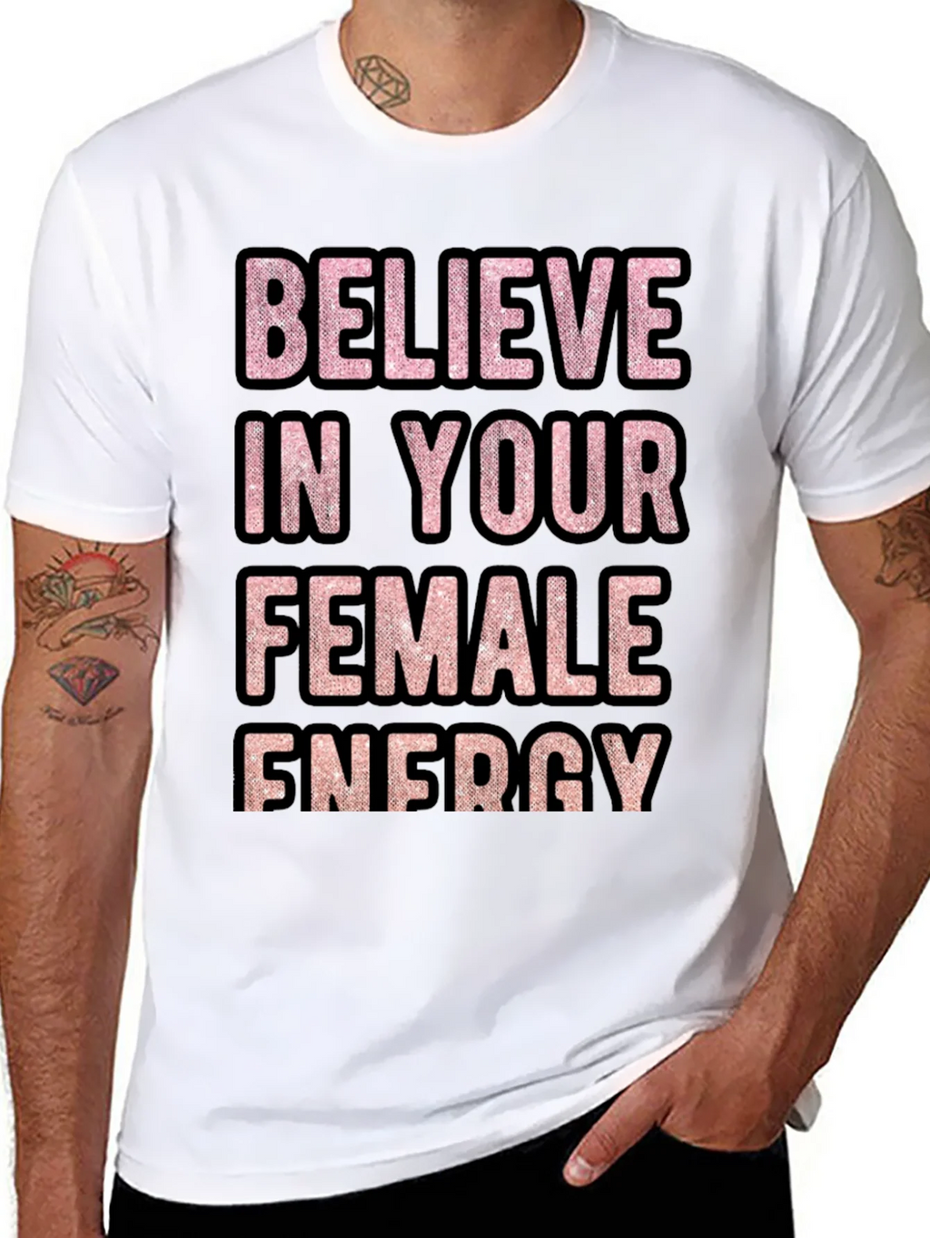 Believe In Your Female Energy Graphic Tee product image 5