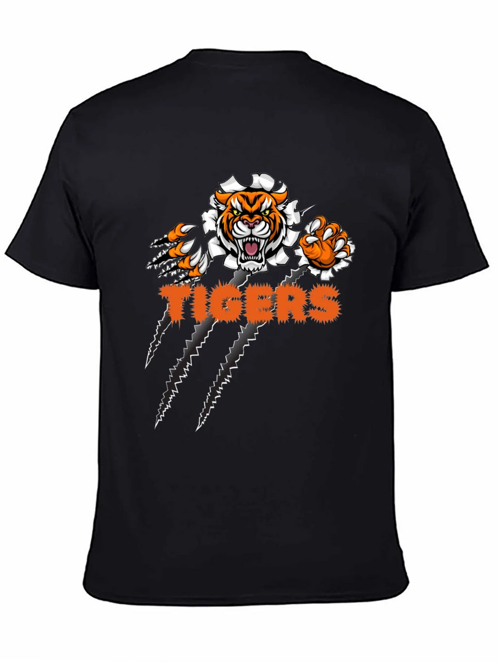 Tigers Graphic Print Black T-Shirt product image 4