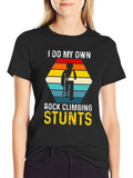 Rock Climbing Stunts Graphic T-Shirt product image 1
