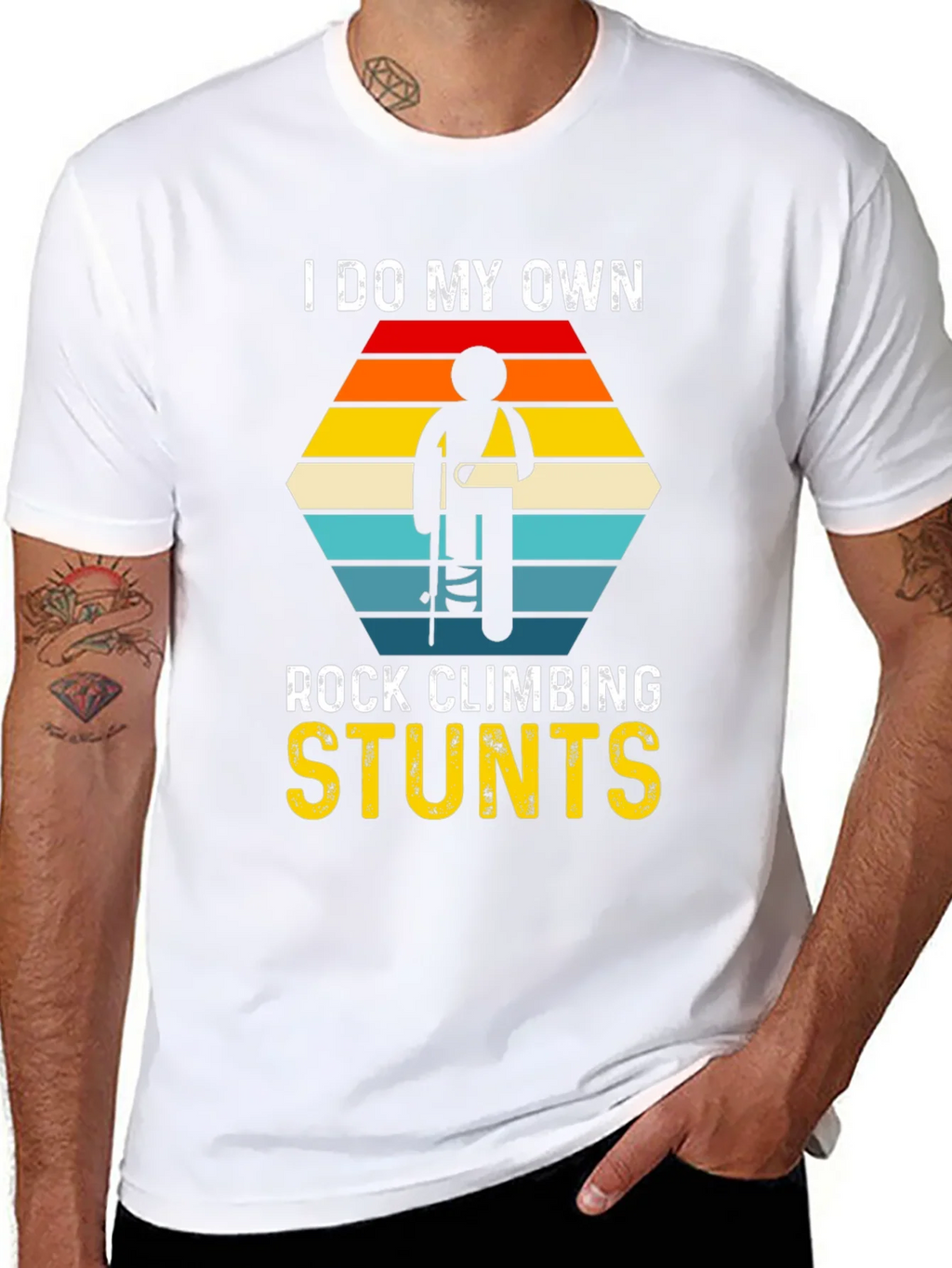Rock Climbing Stunts Graphic T-Shirt product image 4