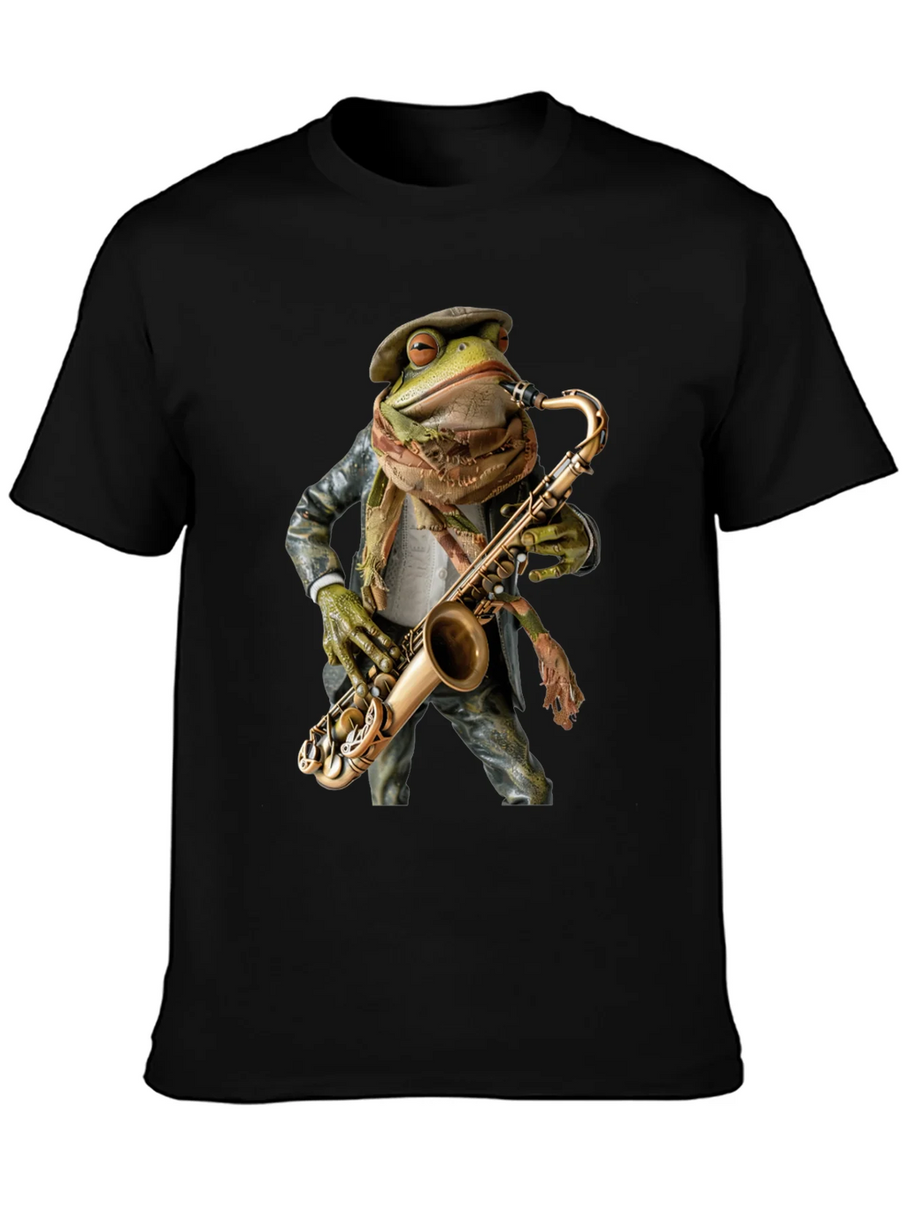 Jazz Frog Saxophone T-Shirt - Cool Musician Tee product image 3