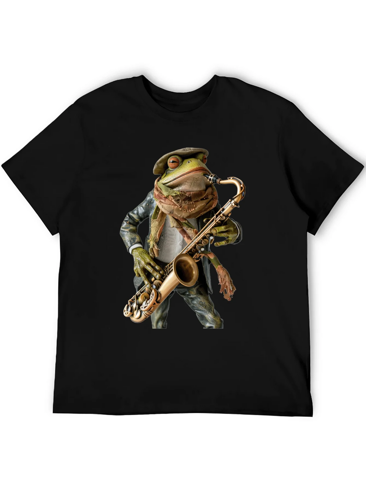 Jazz Frog Saxophone T-Shirt - Cool Musician Tee product image 5