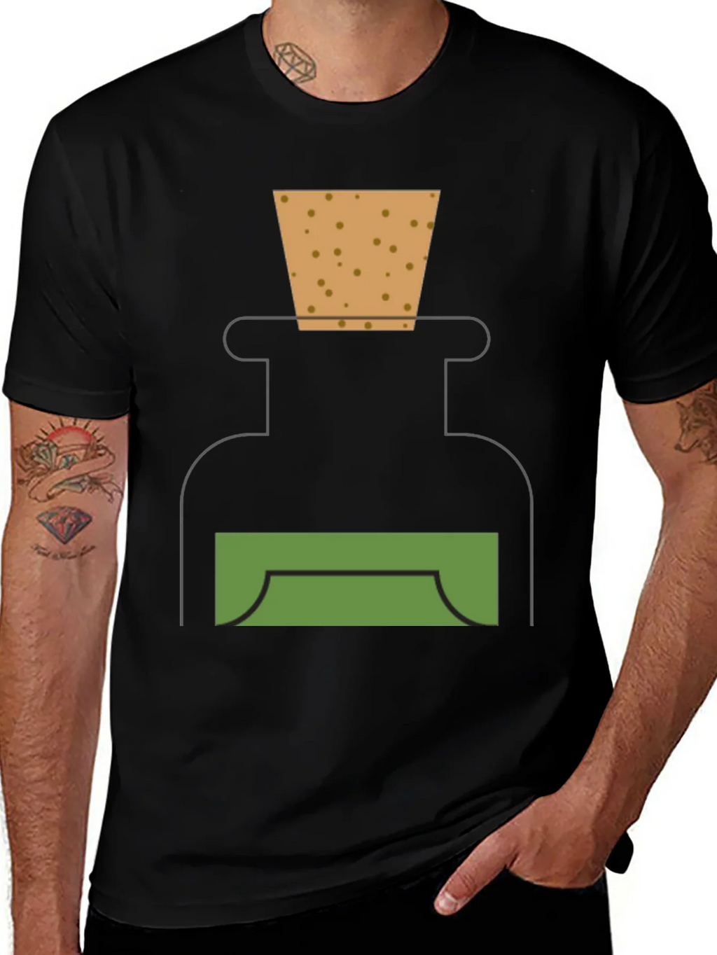 Potion Graphic Tee - Alchemist Style Black T-Shirt product image 1