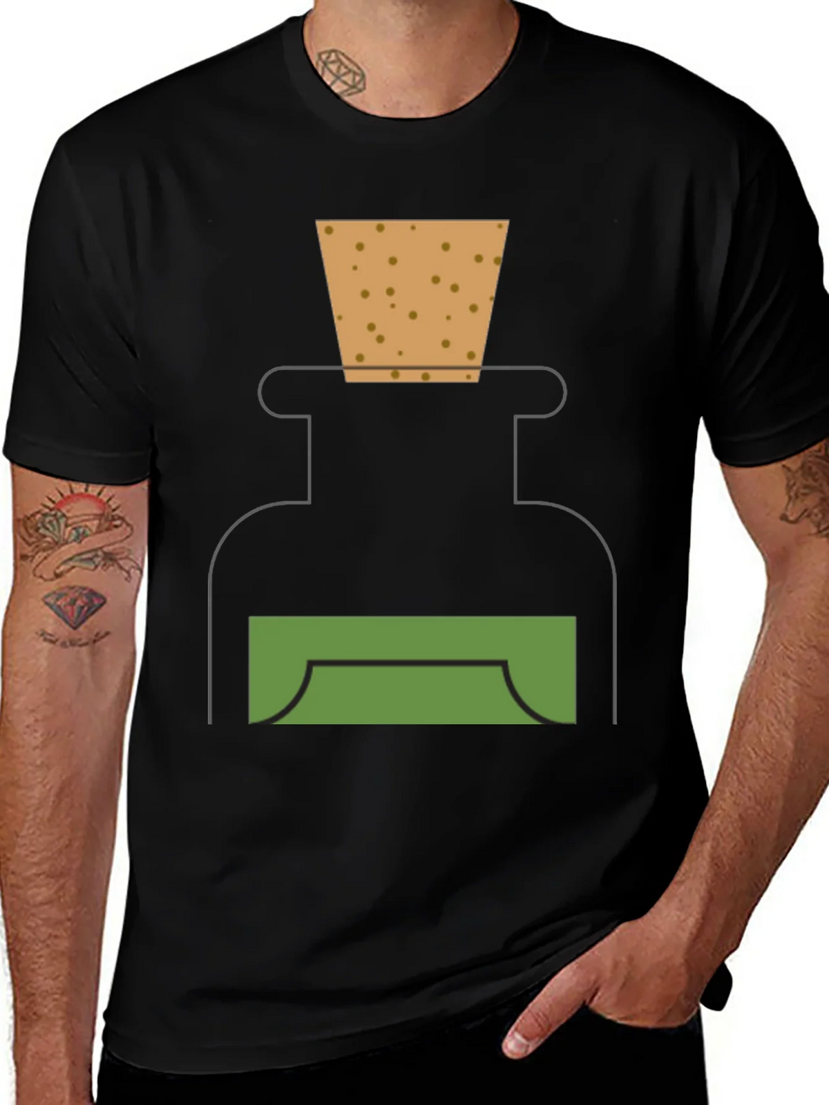 Potion Graphic Tee - Alchemist Style Black T-Shirt product image 1