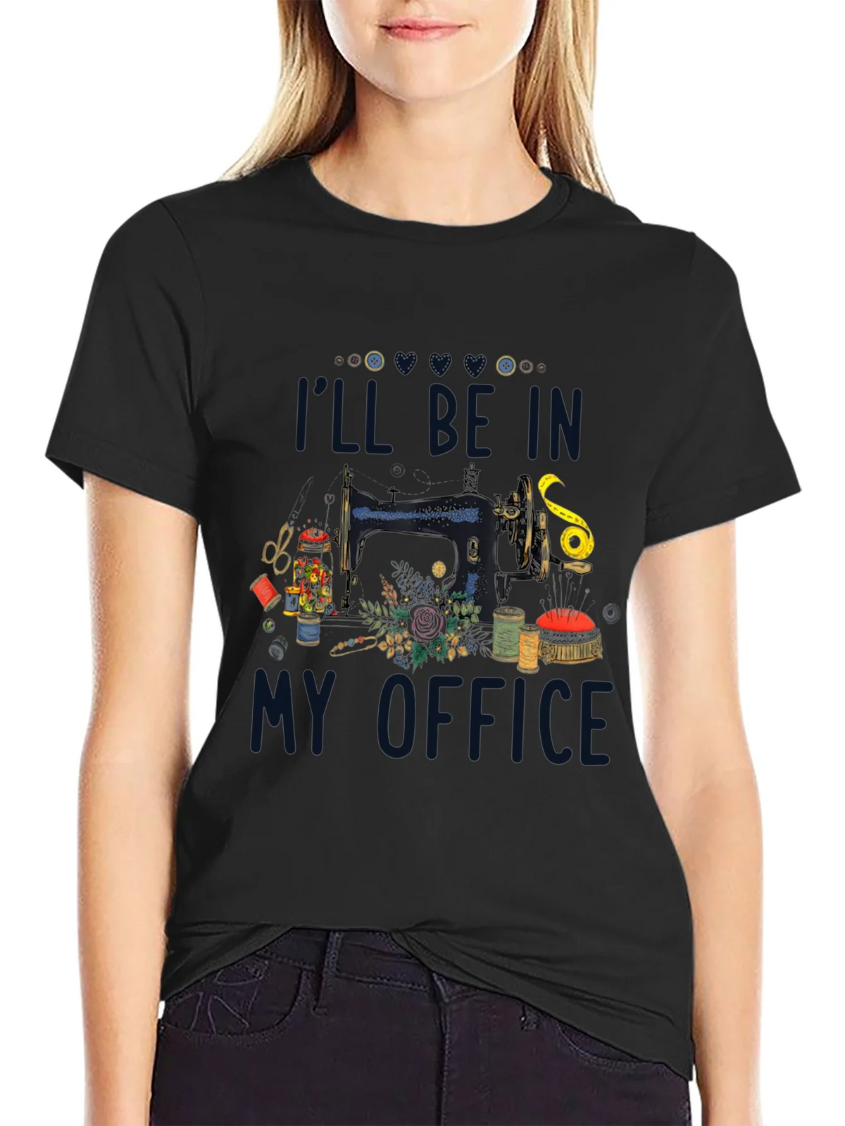 Sewing Room T-Shirt: Ill Be In My Office product image 2
