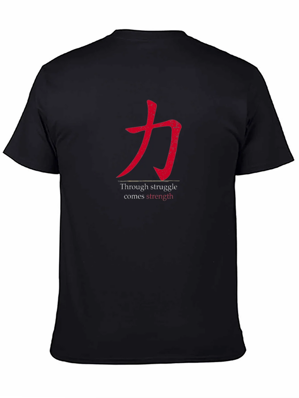 Strength Through Struggle Mens Black T-Shirt product image 4