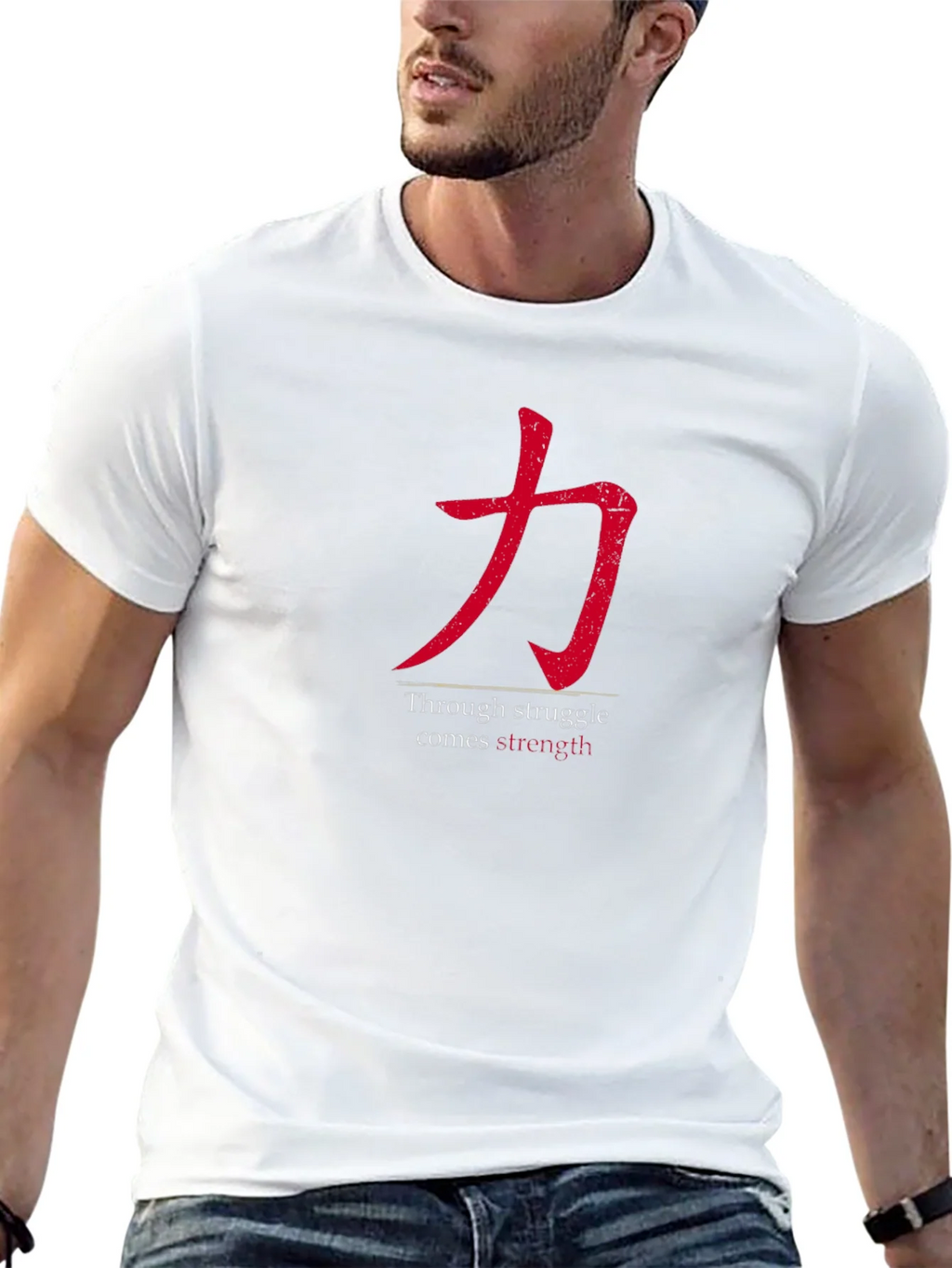 Strength Through Struggle Mens Black T-Shirt product image 12